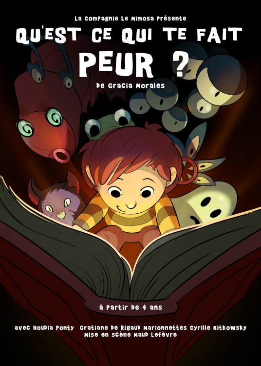 Affiche du spectacle Qu'est ce qui te fait peur ? Affiche du spectacle Qu'est ce qui te fait peur ?